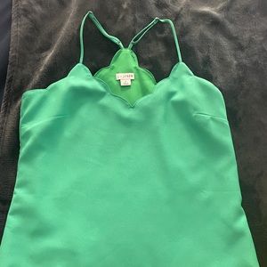 JCrew Scalloped cami top